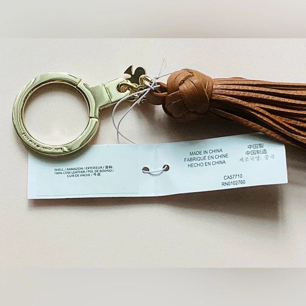 Kate Spade Brown Key & Card Holder Tassel - Picture 3 of 6